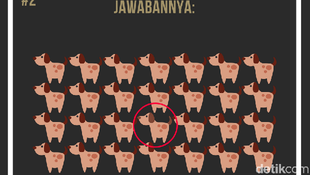 asah otak temukan gambar yang berbeda