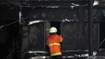 Hangus, Ini Penampakan Gerbang Tol Depan BPK yang Terbakar