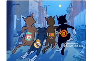 Tengah pekan ini diramaikan dengan sejumlah kekalahan tim besar. Selain Barca dan Madrid yang kompak kalah di Liga Spanyol, ada pula MU dan Liverpool yang kalah di Piala Liga Inggris. (Foto: Twitter)