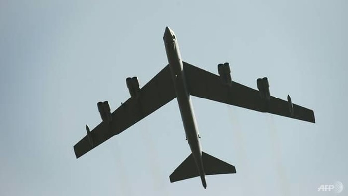 File photo of a B-52 bomber during a 2016 fly-past in France. (AFP/Elliott VERDIER)
Read more at https://www.channelnewsasia.com/news/asia/us-b-52s-fly-over-south-and-east-china-seas-10762190