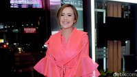 Baby Tsabina saat ditemui di Insert Awards di Trans TV, Jakarta Selatan pada Kamis (27/9) malam. Pool/Noel/detikFoto.