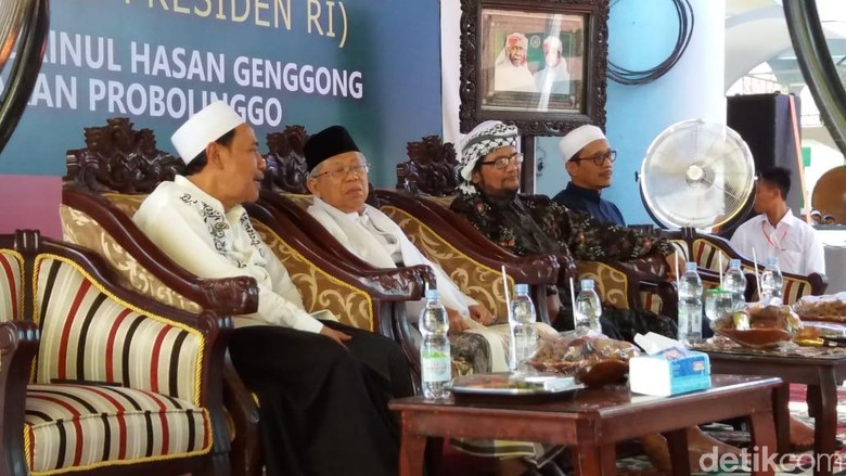 Setelah Jember, Maruf Amin Silaturahmi ke Ponpes di Probolinggo Setelah Jember, Maruf Amin Silaturahmi ke Ponpes di Probolinggo