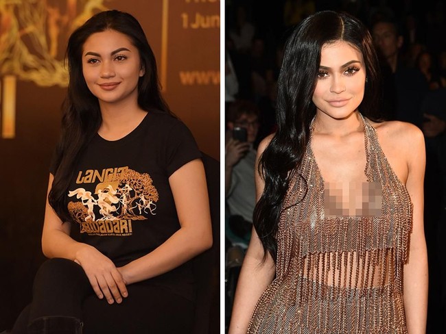 Ariel Tatum sering disebut netizen mirip dengan Kylie Jenner. Mungkin karena gaya riasan mereka serupa. Foto: Dok. Getty Images, detikfoto