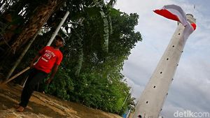 Potret Mercusuar Oinake di Perbatasan RI-Papua Nugini