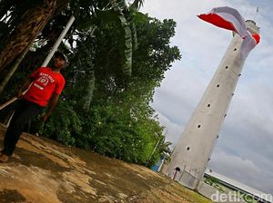 Potret Mercusuar Oinake di Perbatasan RI-Papua Nugini