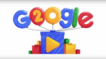 Begini doodle teranyar dari Google untuk menandai ultahnya yang ke-20. (Foto: Youtube.com)