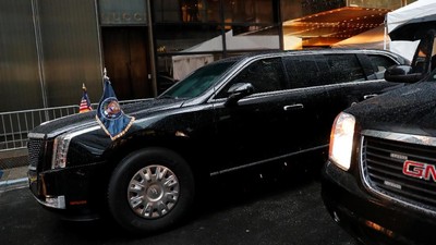 Mobil Kepresidenan Donald Trump Makin Keren
