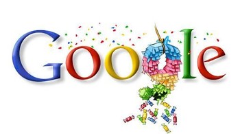 Begini penampakan doodle saat Google merayakan ultah ke-9. (Foto: Google.com)