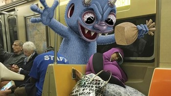 Setelahnya barulah Ben mulai membuat doodle sesuai ide yang timbul di pikirannya. (Foto: Instagram/subwaydoodle)