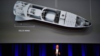 SpaceX BFR masih ciptaan Elon Musk dan timnya di SpaceX sukses dengan serangkaian peluncuran dan pendaratan roket Falcon 9. Hal ini merevolusi sektor peluncuran ruang angkasa yang pada bulan September diungkapkan desain ITS telah diperbarui, lebih kecil tapi masih berkekuatan besar yang dijuluki BFR (Big Falcon Rocket) oleh orang dalam SpaceX namun masih sebatas desain komputer (PETER PARKS/AFP/Getty Images/CNN Travel)