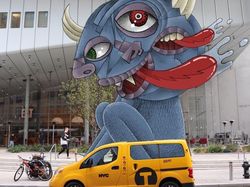 Keren! Doodle Monster di Subway yang Tampak Nyata