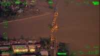 Jembatan melengkung yang jadi kebanggaan Palu itu kini tak utuh lagi (Foto: dok. istimewa/BNPB)