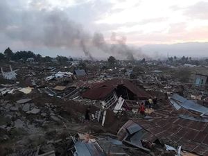 Foto: Luluh Lantak Permukiman di Balaroa Palu Pasca Gempa