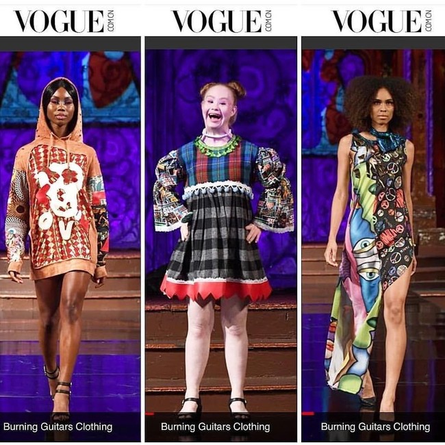 Kondisi down syndrome tidak menghalangi Madeline Stuart untuk tampil percaya diri di panggung peragaan dan pemotretan. Kini wanita yang akrab disapa Maddy itu sudah tiga tahun menjalani profesi sebagai model. Foto: Instagram @madelinesmodelling_