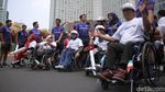 Kemeriahan Pawai Obor Asian Para Games 2018 di CFD