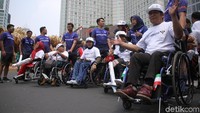 Dishub DKI memastikan kegiatan car free day (CFD) tetap diberlakukan seperti biasa meski sebagian area CFD digunakan.