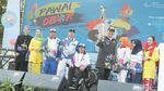 Pawai Obor Asian Para Games Tiba di Kemenpora