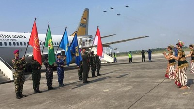 Pawai Bendera Merah Putih Tiba di Yogyakarta