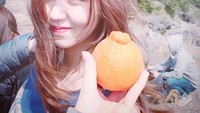  Kalau dilihat dari bentuknya, jeruk yang sedang dipegang Kim So-hyun itu bernama jeruk satsuma. Saat itu, So-hyun tengah berada di Pulau Jeju, Korea Selatan. Foto: Instagram wow_kimsohyun