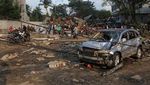 Mobil-mobil yang Jadi Saksi Bisu Tsunami Palu