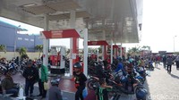 Tidak ada pihak keamanan yang berjaga di sekitar SPBU (Foto: Selfie Miftahul Jannah/detikcom)