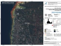 Peta Citra Satelit Donggala dan Palu Pascagempa Magnitudo 7,4
