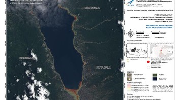 Foto citra satelit ini diambil LAPAN pada 28 September lalu. Foto: LAPAN