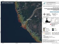 Peta Citra Satelit Donggala dan Palu Pascagempa Magnitudo 7,4