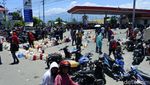 BBM Langka di Palu, Antrean di SPBU Mengular