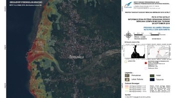 Diharapkan peta citra satelit wilayah terdampak gempa dan tsunami dapat memberikan informasi kondisi bangunan, penutup lahan dan infrastruktur penting di wilayah yang berpotensi terkena dampak. Foto: LAPAN
