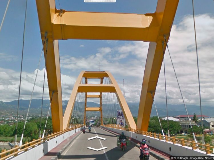 Potret Kota Palu di Google Street View Sebelum Diterjang Tsunami