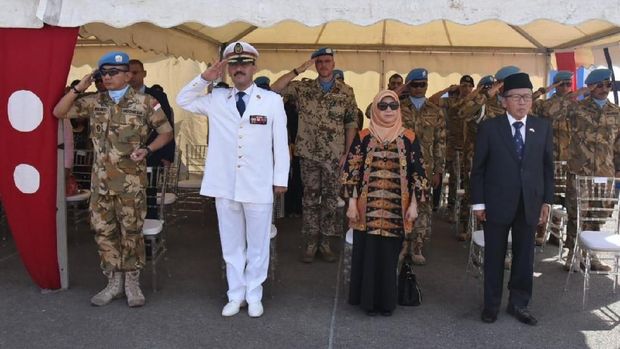 KRI Sultan Hasanuddin 366 Terima Mandat Jaga Perdamaian Lebanon