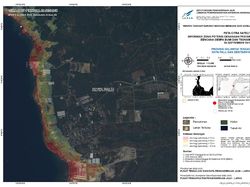 Peta Citra Satelit Donggala dan Palu Pascagempa Magnitudo 7,4
