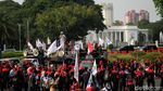 Aksi Demo Buruh Tolak Penyelenggaraan IMF
