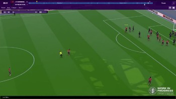 Seperti di laga sepakbola sebenarnya yang pakai VAR, wasit akan menuju tepi lapangan untuk mencermati layar. (Foto: footballmanager.com)