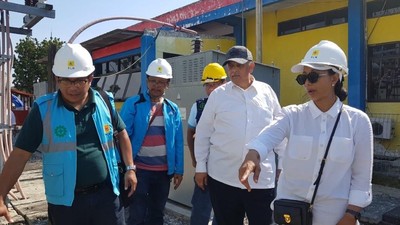 Pascagempa, Rini Soemarno Cek Kondisi Listrik di Palu