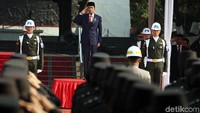 Jokowi menjadi inspektur Upacara Hari Kesaktian Pancasila.