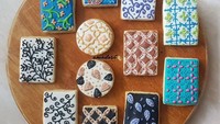 Happy Batik National Day, tulis @amadori_cookies. Motif batik yang dibuatnya terlihat beragam dan dibuat sangat rapi. Mau? Foto: Instagram 