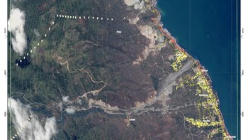 Citra satelit kawasan Palu Barat sesudah bencana. Foto: LAPAN