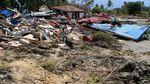 Penampakan Rumah Ditenggelamkan Lumpur di Sigi Pasca Gempa
