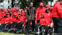 Acara pelepasan berlangsung di halaman tengah Istana Kepresidenan, Jakarta Pusat, Selasa (02/10/2018) pagi.
