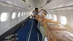 Bawa SPBU Portabel ke Palu, Pesawat Penumpang Disulap Jadi Kargo