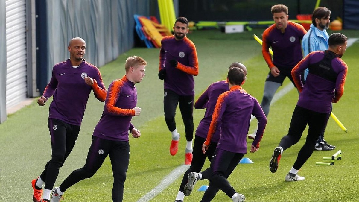 Kevin de Bruyne berpeluang tampil lawan Liverpool. (Foto: Craig Brough/REUTERS)
