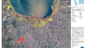 Citra satelit Kota Palu sesudah bencana. Foto: LAPAN