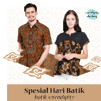Sejumlah brand batik di situs belanja menawarkan program potongan harga spesial di Hari Batik 2018 yang jatuh hari ini, Selasa, (2/10/2018). Salah satunya Batik Serendipity di e-commerce Blibli. Merek itu memberikan diskon hingga 70% untuk pilihan busana batik pria dan wanita. Foto: istimewa