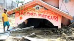 Penampakan Rumah Ditenggelamkan Lumpur di Sigi Pasca Gempa