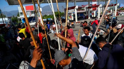 Begini Suasana SPBU di Palu Saat Warga Berburu BBM