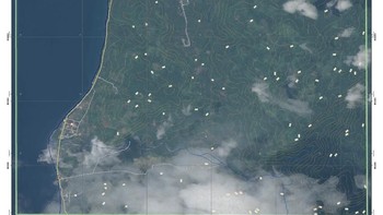 Citra satelit daerah Dumpal sesudah bencana. Foto: LAPAN