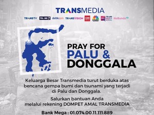 Donasi Dompet Amal Transmedia Capai Rp 9,47 M, Yuk Bantu Sulteng