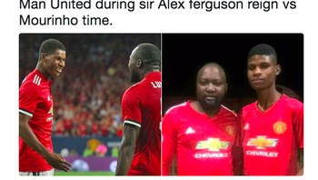 MU di bawah Ferguson trengginas, lemah saat ditukangi Mourinho. Foto: istimewa